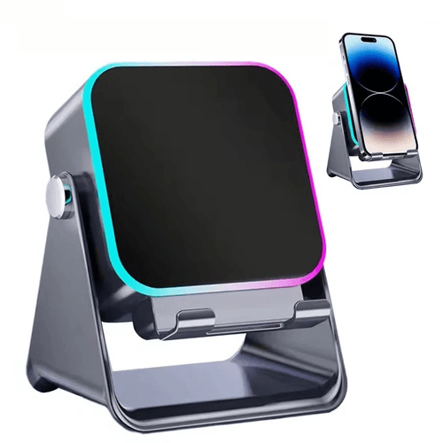 5 - in - 1 Wireless Speaker Phone Stand – RGB Light, Bluetooth Audio & Charging Dock - Faraib Enterprise