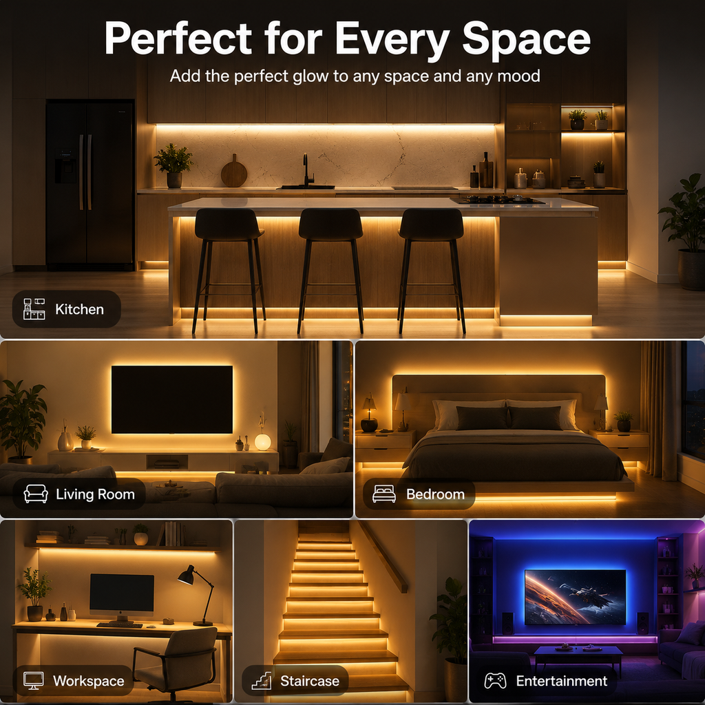 USB COB LED Light Strip – Touch Dimmable, Ultra Bright, Flexible Lighting