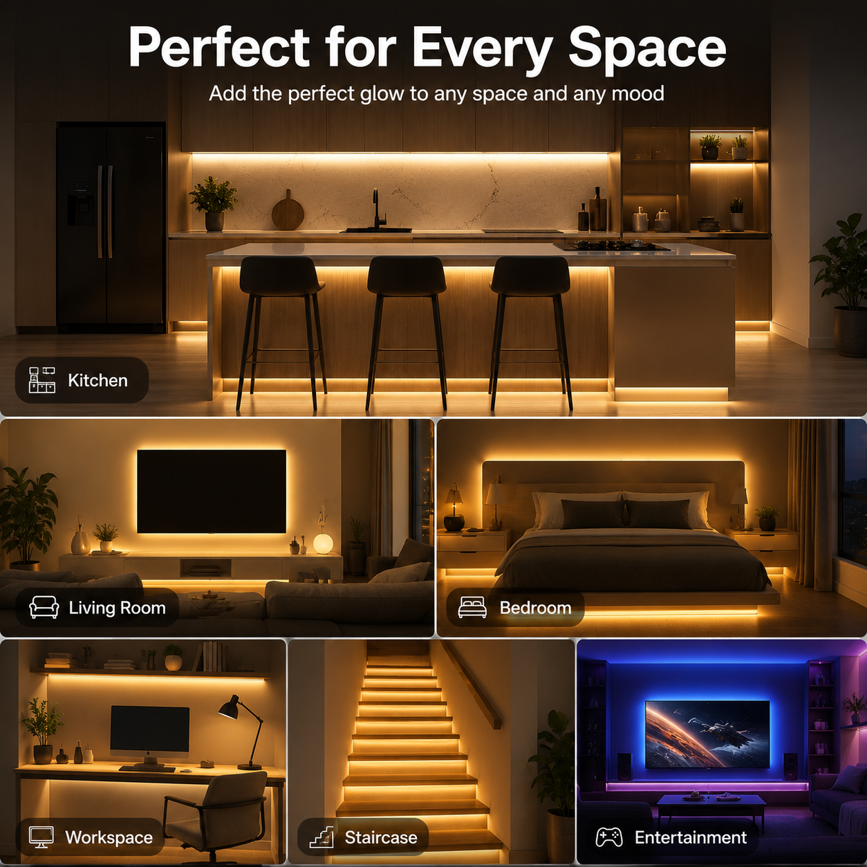 USB COB LED Light Strip – Touch Dimmable, Ultra Bright, Flexible Lighting