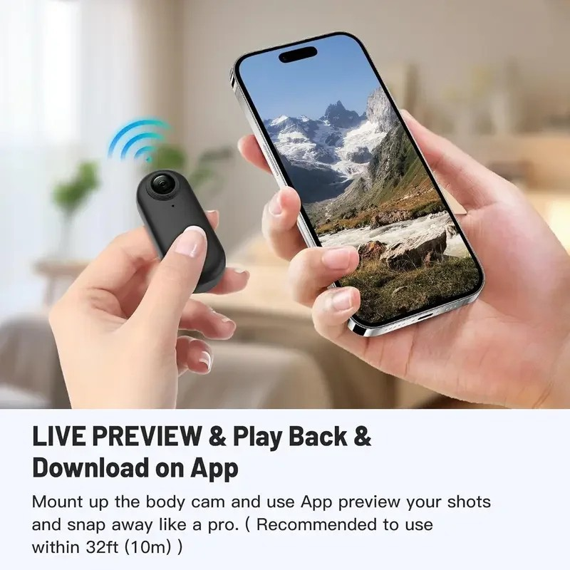 MiniGuard 4K POV Body Camera — Wearable, Discreet & Always Ready