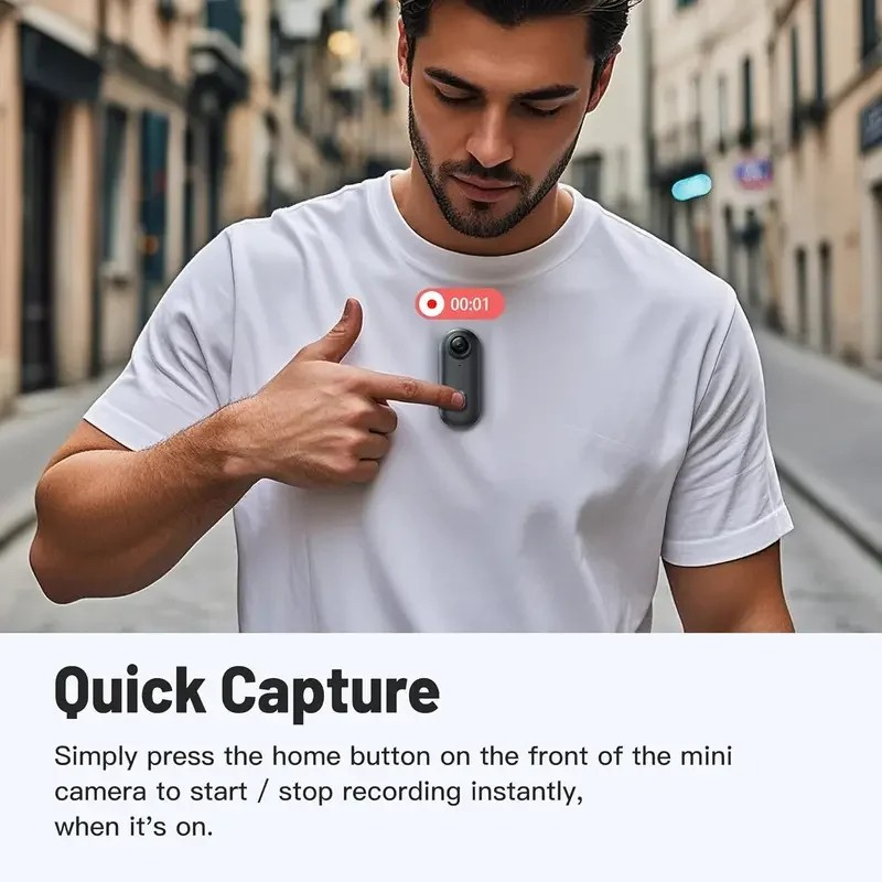 MiniGuard 4K POV Body Camera — Wearable, Discreet & Always Ready