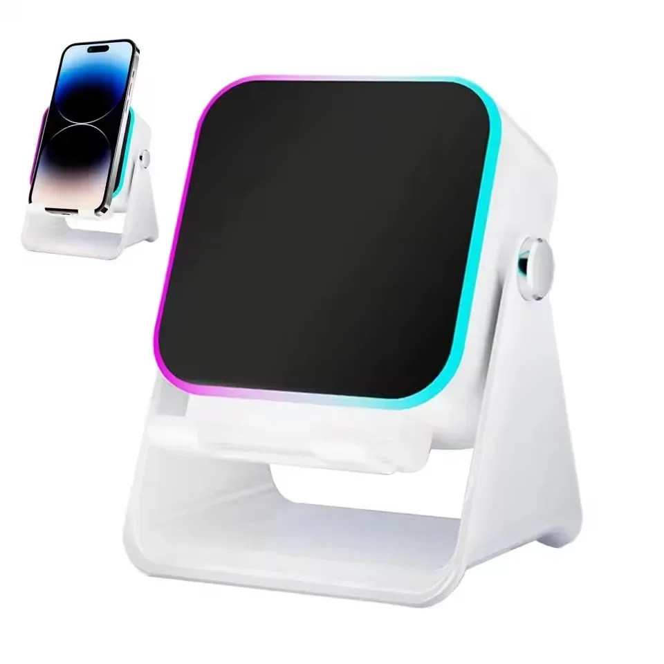 5-in-1 Wireless Speaker Phone Stand – RGB Light, Bluetooth Audio & Charging Dock