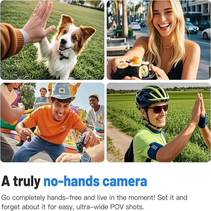 HD 1080P Mini Magnetic POV Camera — Wearable Wireless Body Cam with App Preview - Faraib Enterprise